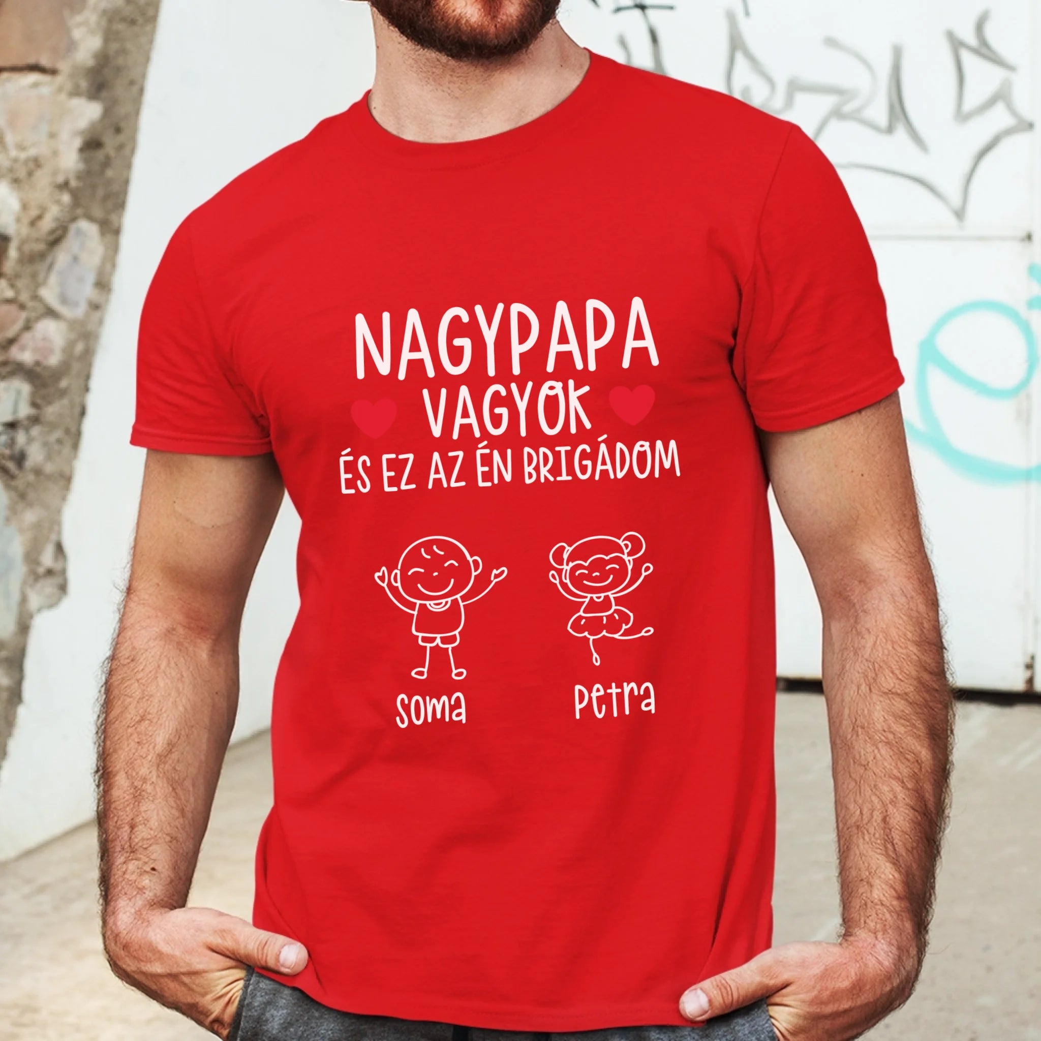 Nagypapa brigádja póló akár 6 unokával