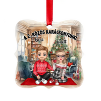 Cuki páros karácsonyfadísz