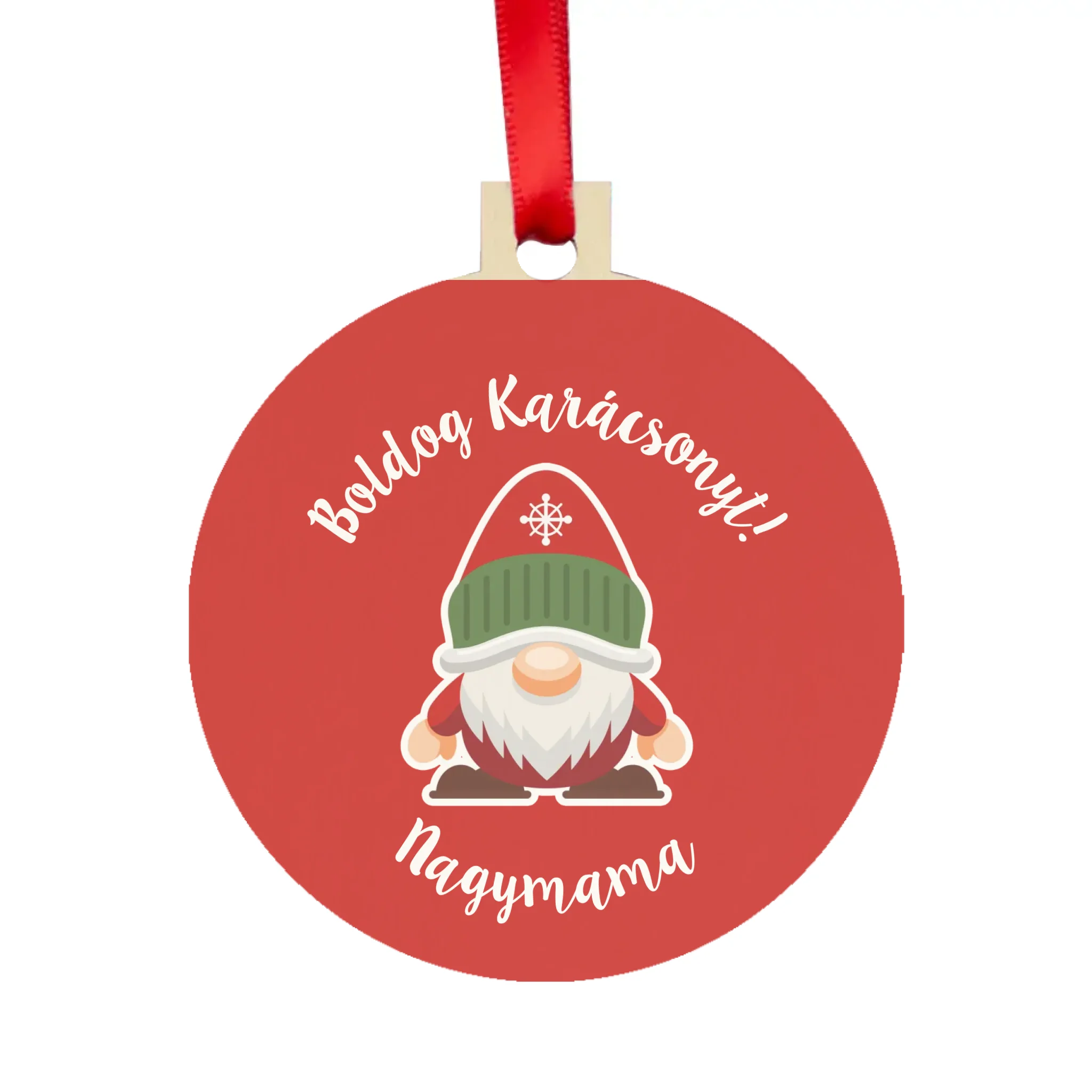 Karácsonyfadísz manókkal