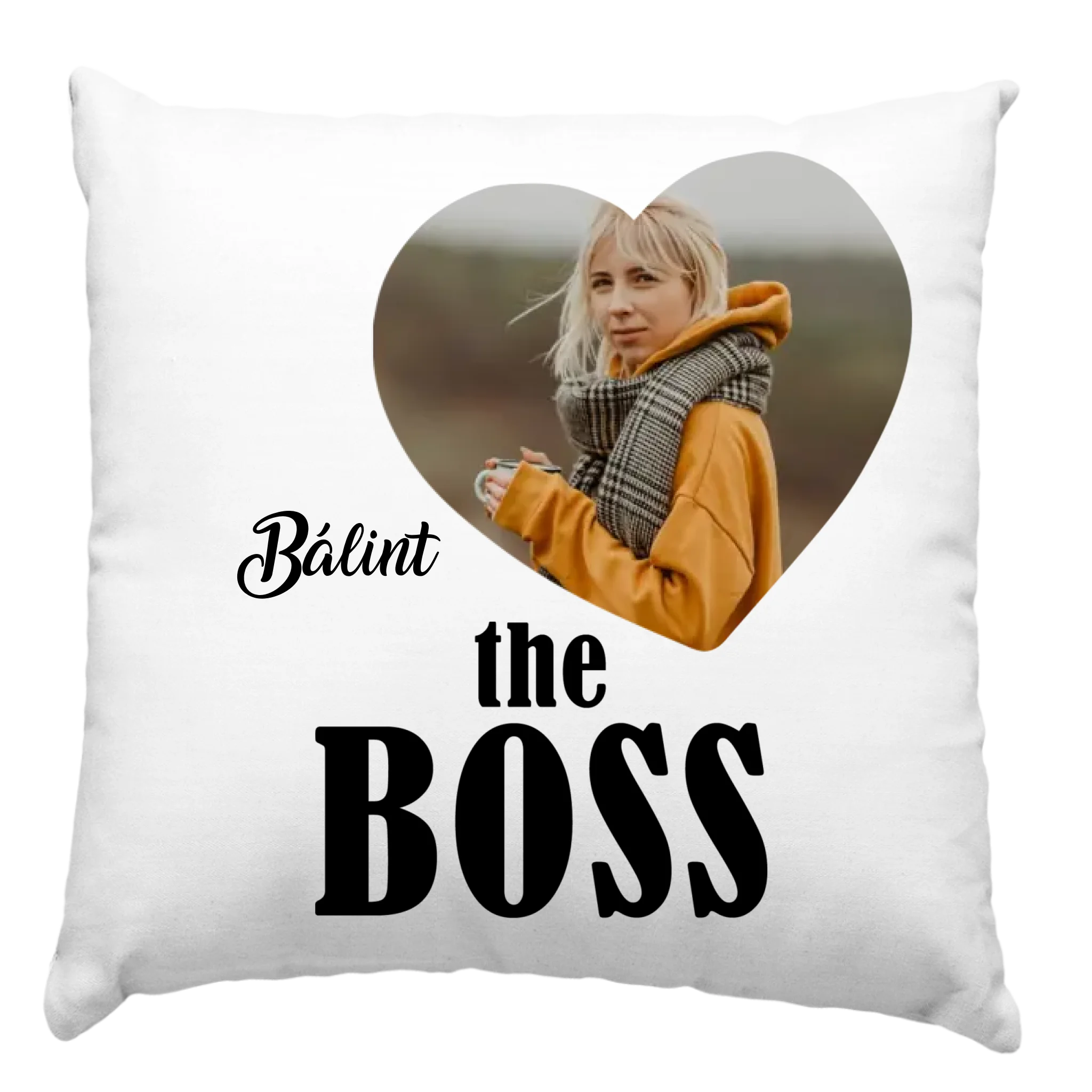 The Boss & The real Boss két darabos párna szett képpel