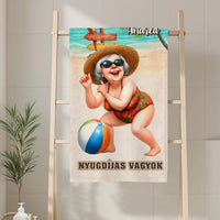 	 Hivatalosan is szabadságon - vicces nyugdíjas törölköző nőknek
