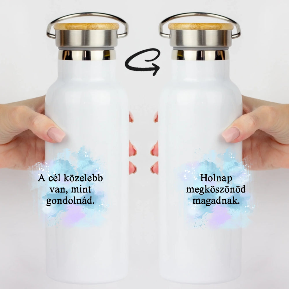Ajándék kézilabdásoknak - személyre szabott kulacs egyedi névvel, számmal