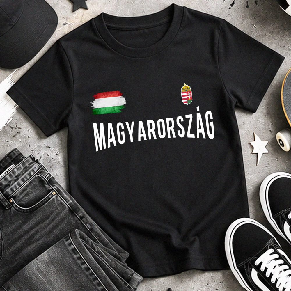 Egyedi magyar mez póló gyerekeknek számmal és névvel