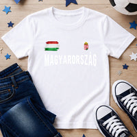 Egyedi magyar mez póló gyerekeknek számmal és névvel