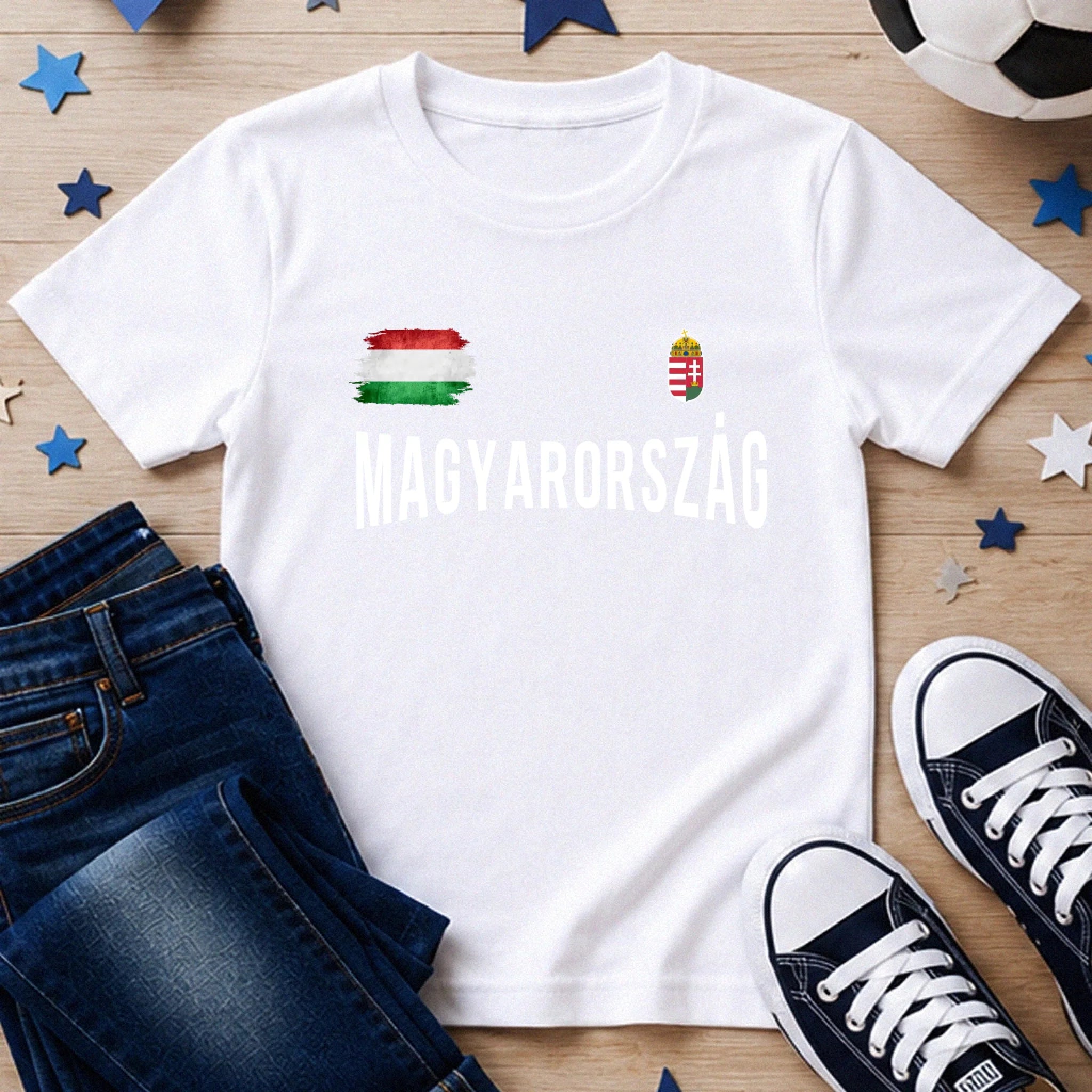 Egyedi magyar mez póló gyerekeknek számmal és névvel