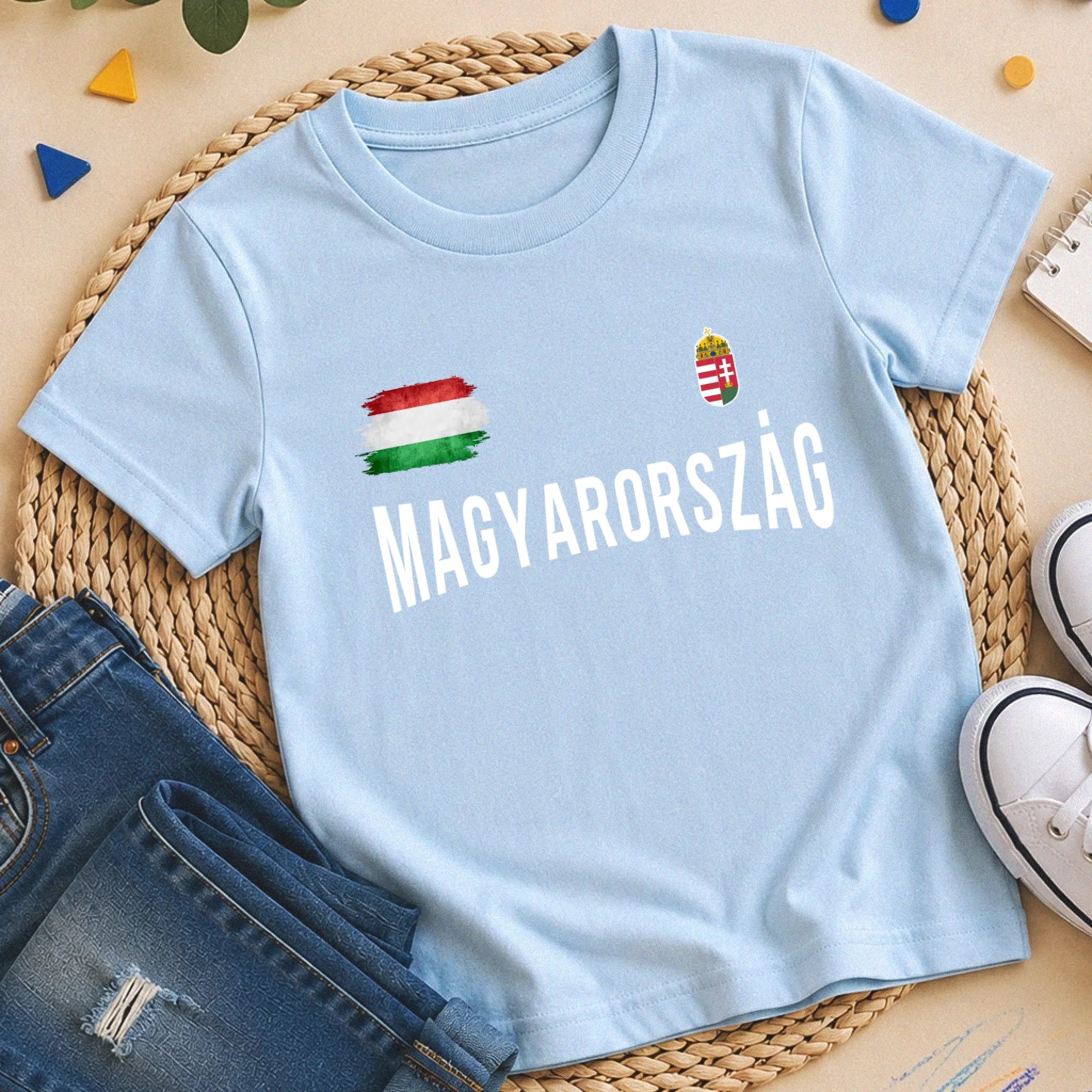Egyedi magyar mez póló gyerekeknek számmal és névvel