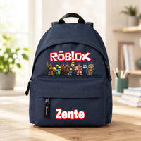 Egyedi neves Roblox mintás gyerek hátizsák