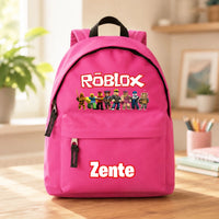 Egyedi neves Roblox mintás gyerek hátizsák
