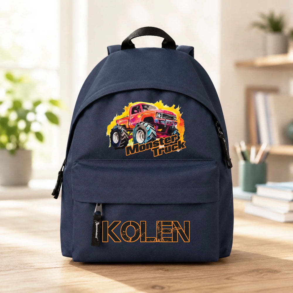 Egyedi neves Monster Truck hátizsák gyerekeknek