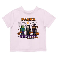 Trick or Treat Minecraft mintás halloweeni gyerek póló egyedi névvel