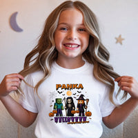 Halloween Mode Minecraft mintás halloweeni gyerek póló egyedi névvel