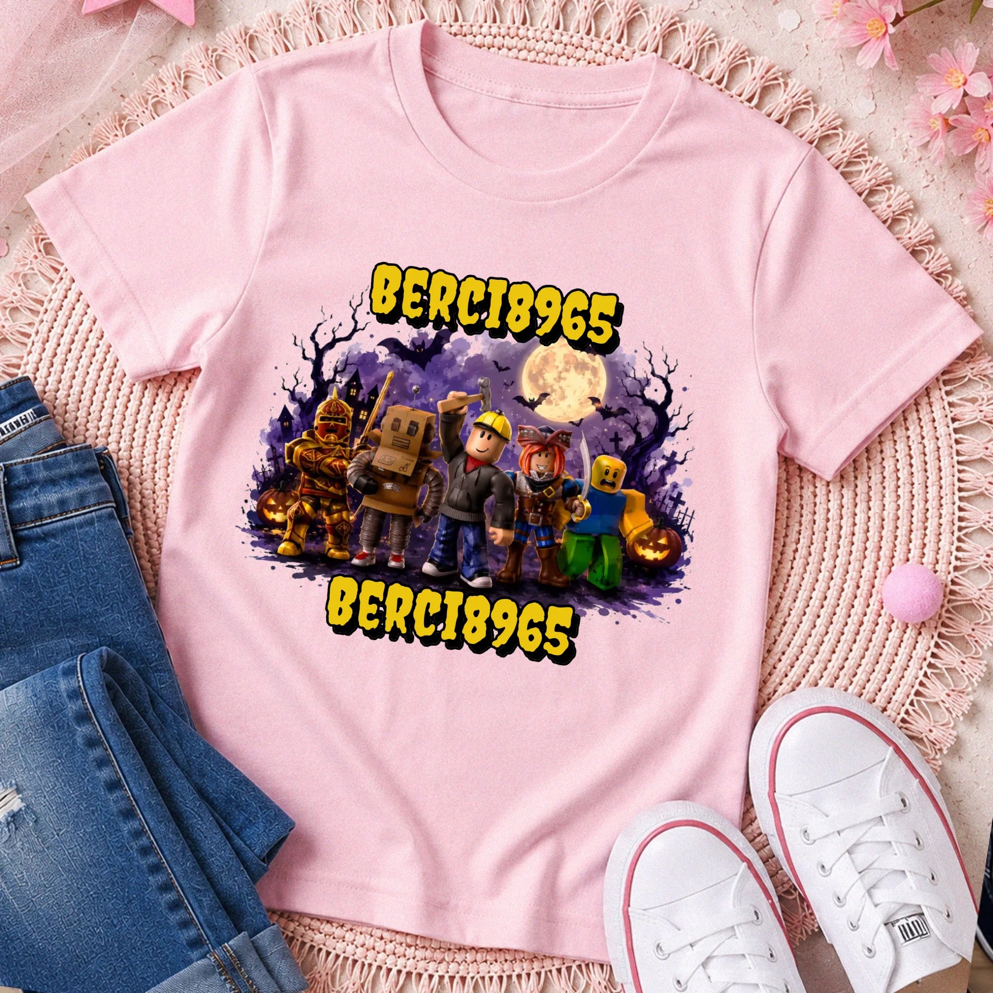 Szülinapi Minecraft póló egyedi névvel és szülinapi számmal