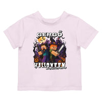 Halloweeni gyerek póló Minecraft mintával egyedi névvel
