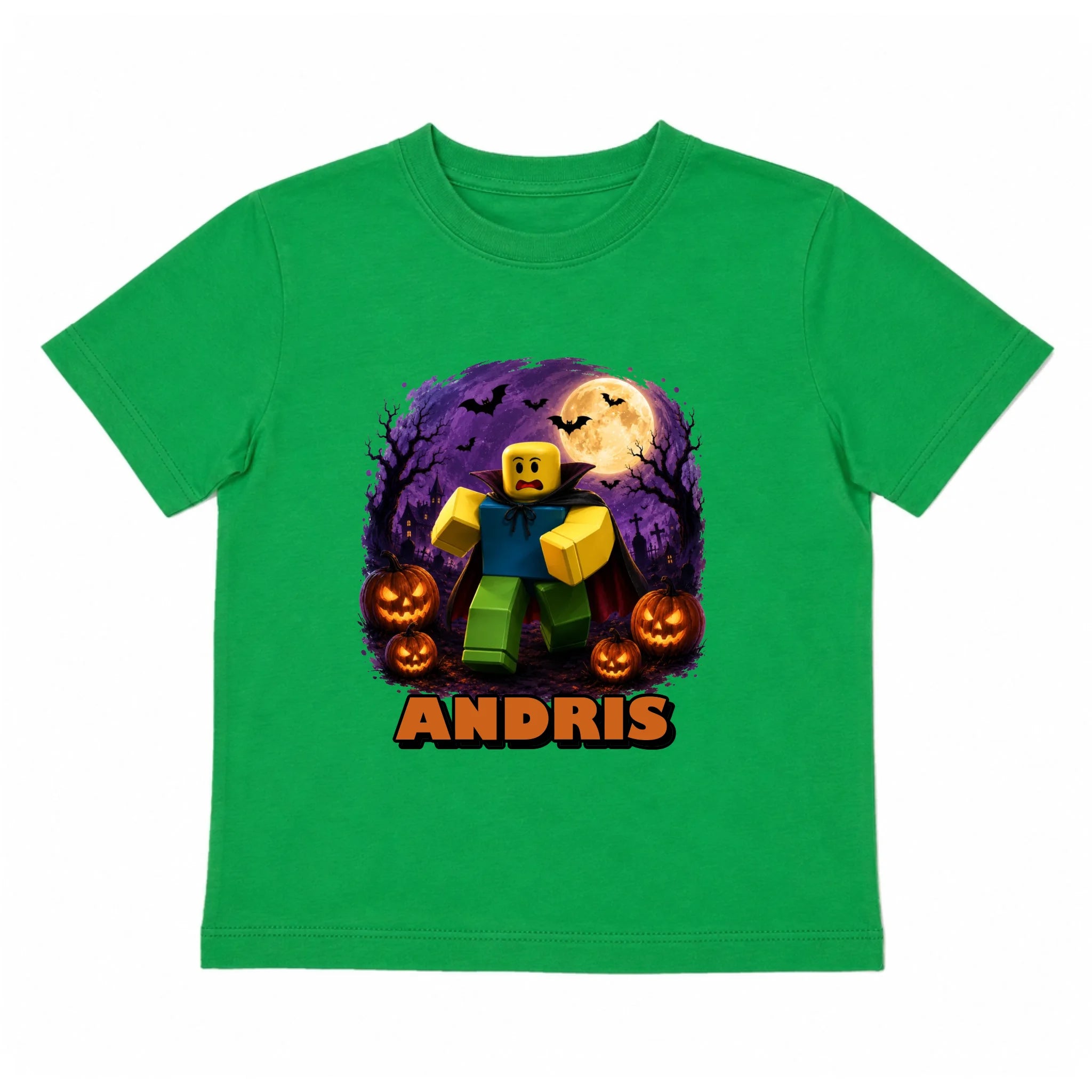 Egyedi neves halloweeni Roblox póló