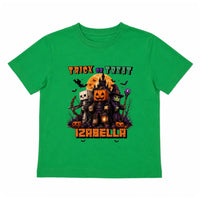 Trick or Treat Minecraft mintás halloweeni gyerek póló egyedi névvel