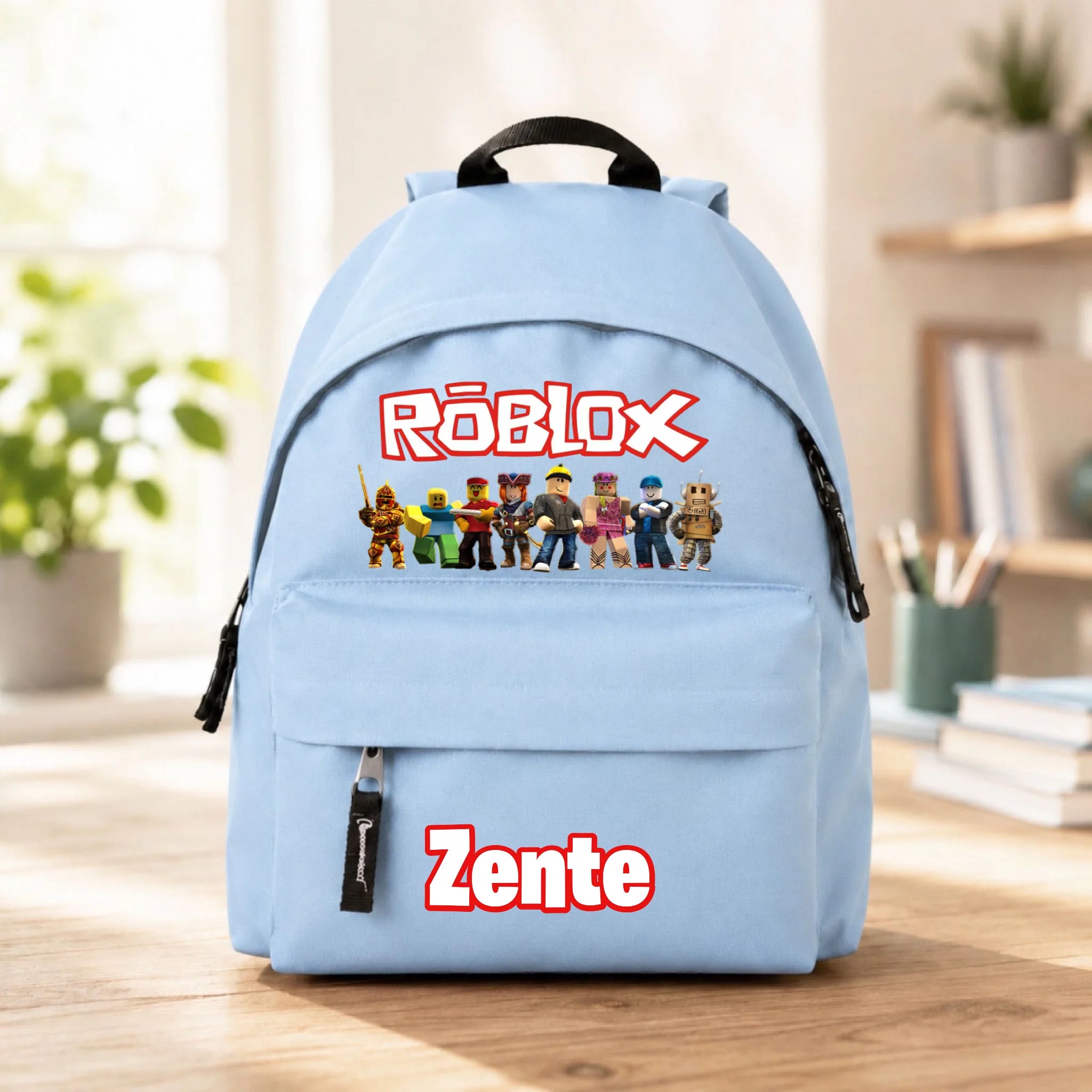Egyedi neves Roblox mintás gyerek hátizsák