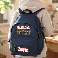 Egyedi neves Roblox mintás gyerek hátizsák