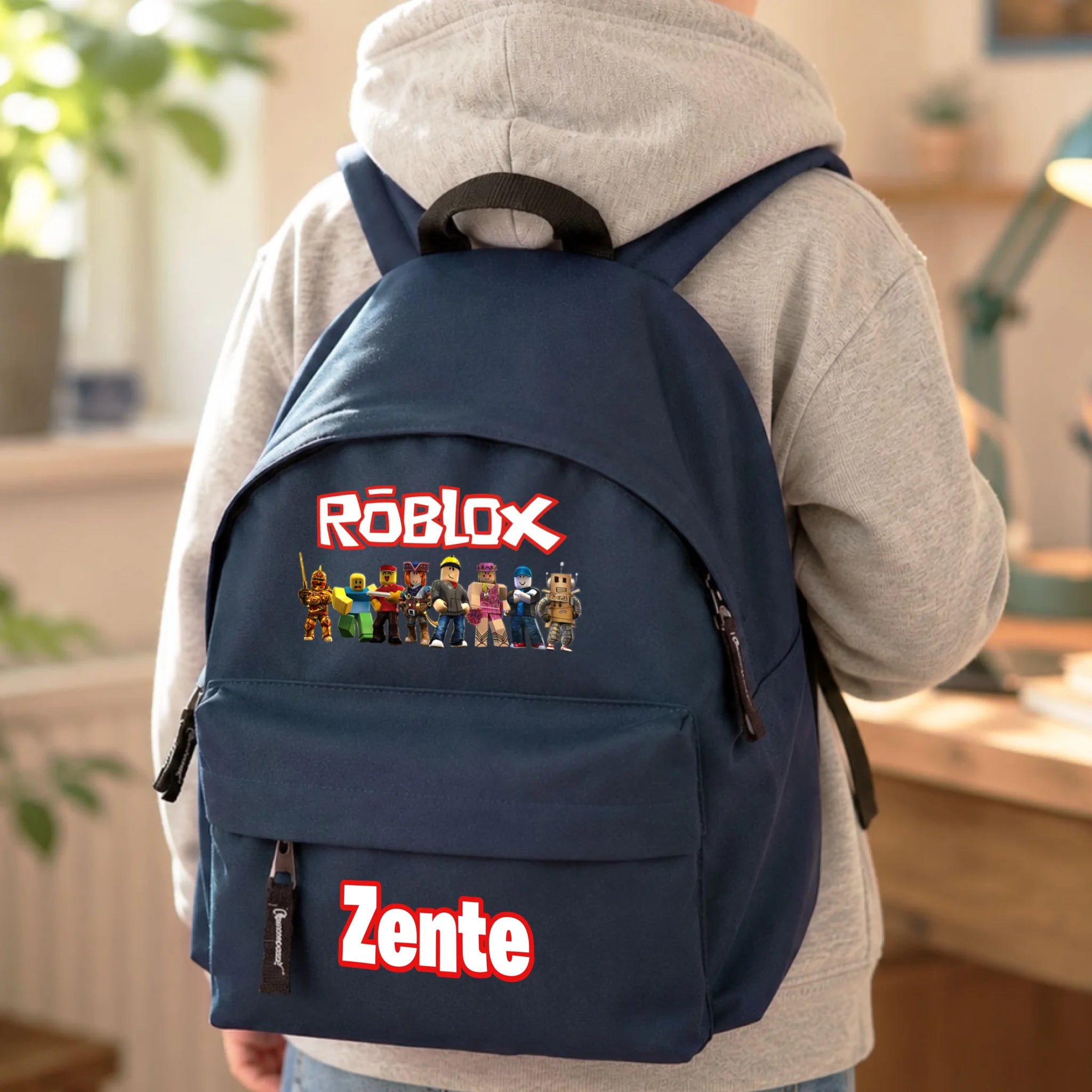 Egyedi neves Roblox mintás gyerek hátizsák