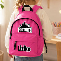 Egyedi neves Fortnite mintás gyerek hátizsák