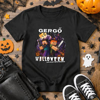Halloweeni gyerek póló Minecraft mintával egyedi névvel