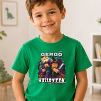 Halloweeni gyerek póló Minecraft mintával egyedi névvel