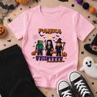 Halloween Mode Minecraft mintás halloweeni gyerek póló egyedi névvel