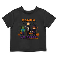 Halloween Mode Minecraft mintás halloweeni gyerek póló egyedi névvel