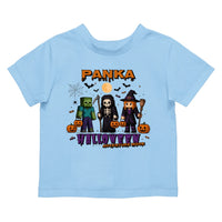 Halloween Mode Minecraft mintás halloweeni gyerek póló egyedi névvel