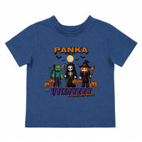 Halloween Mode Minecraft mintás halloweeni gyerek póló egyedi névvel