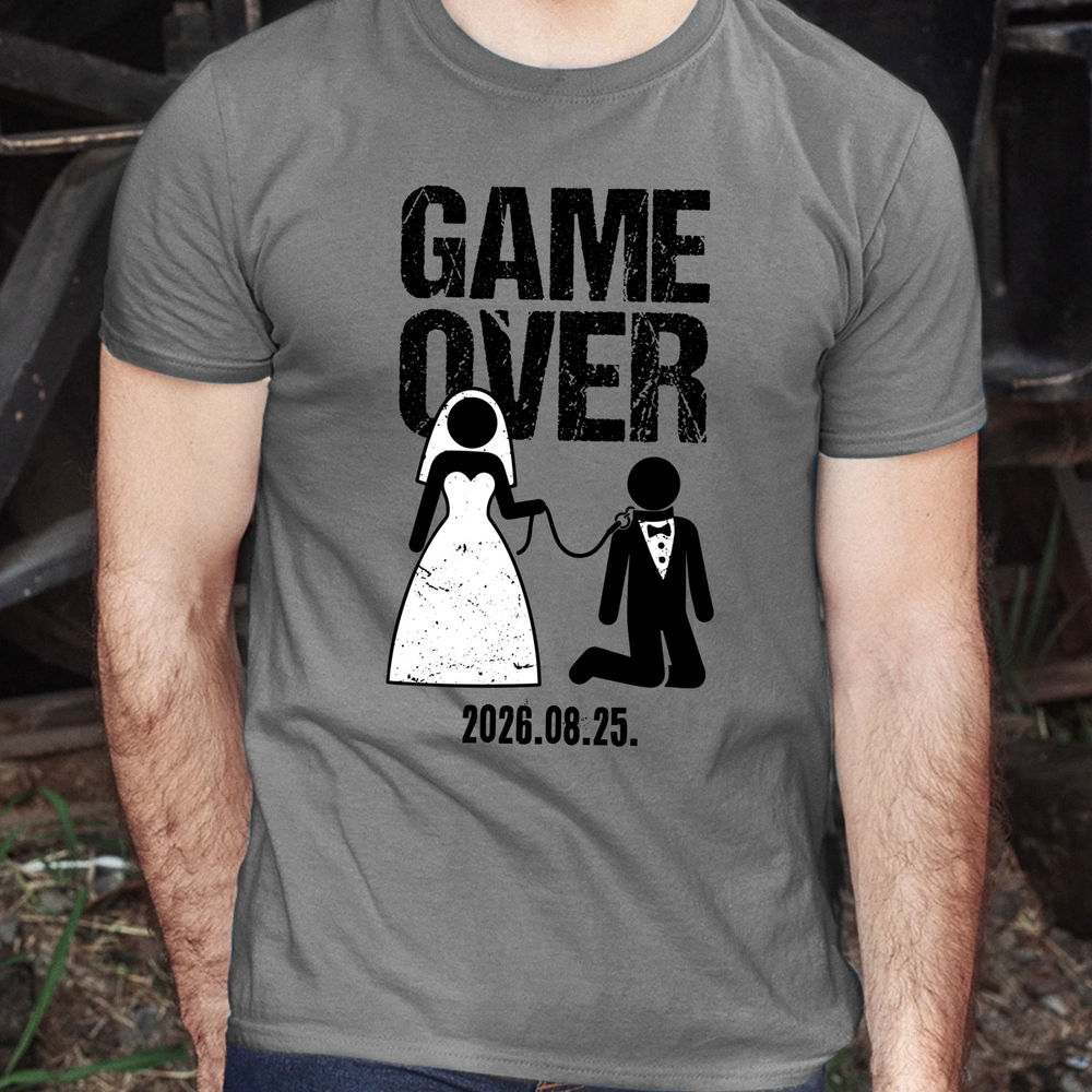 Game Over - legénybúcsús férfi póló