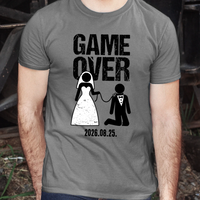Game Over - legénybúcsús férfi póló
