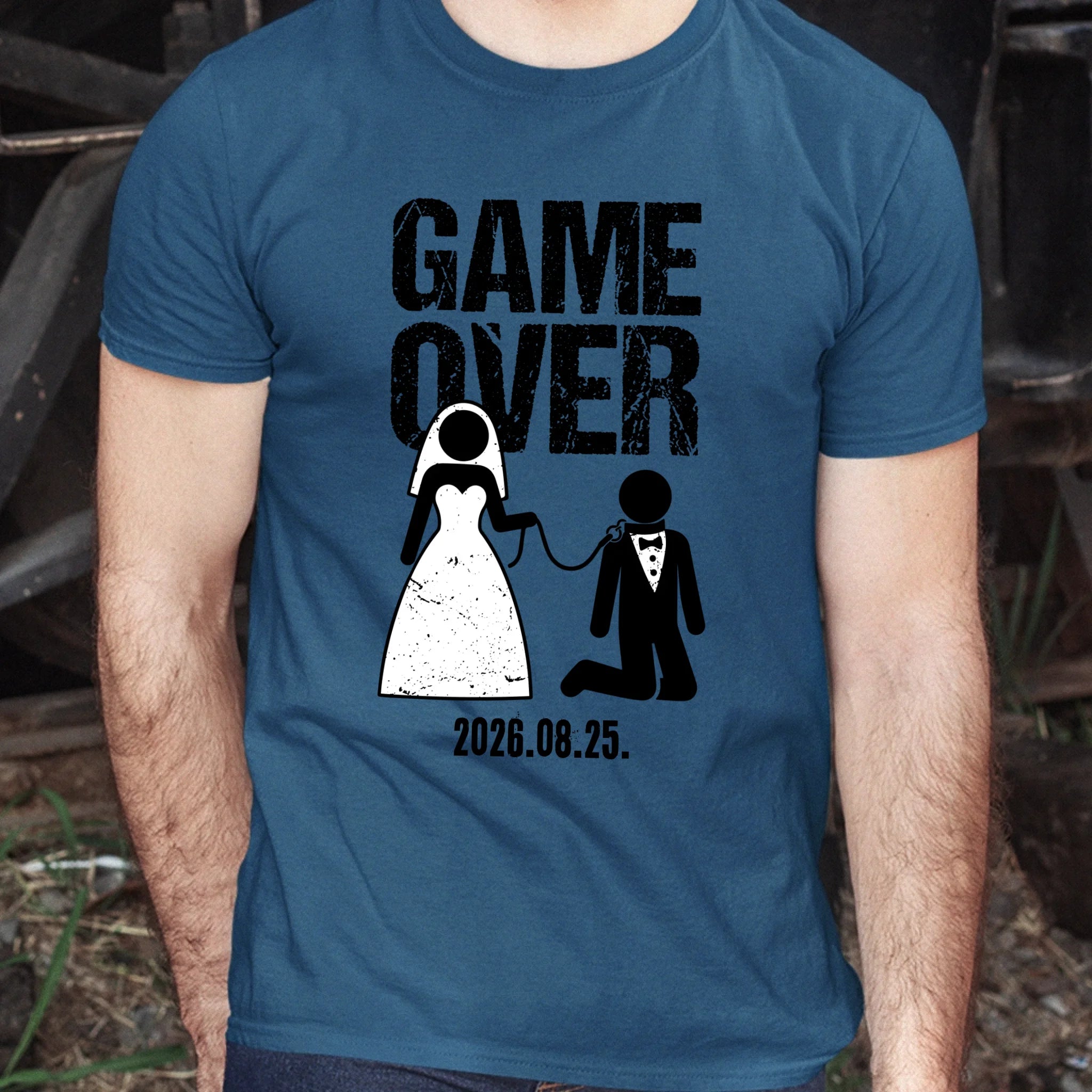 Game Over - legénybúcsús férfi póló