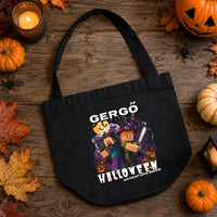 Halloweeni cukorkagyűjtő zsák - Minecraft mintával egyedi névvel