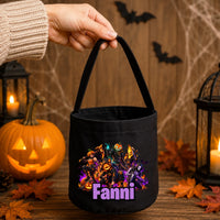 Halloween cukorkagyűjtő zsák Fortnite figurákkal - névre szóló