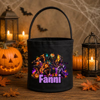 Halloween cukorkagyűjtő zsák Fortnite figurákkal - névre szóló