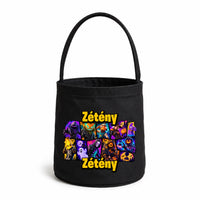 Fortnite figurás halloweeni cukorkagyűjtő zsák gyerekeknek saját névvel