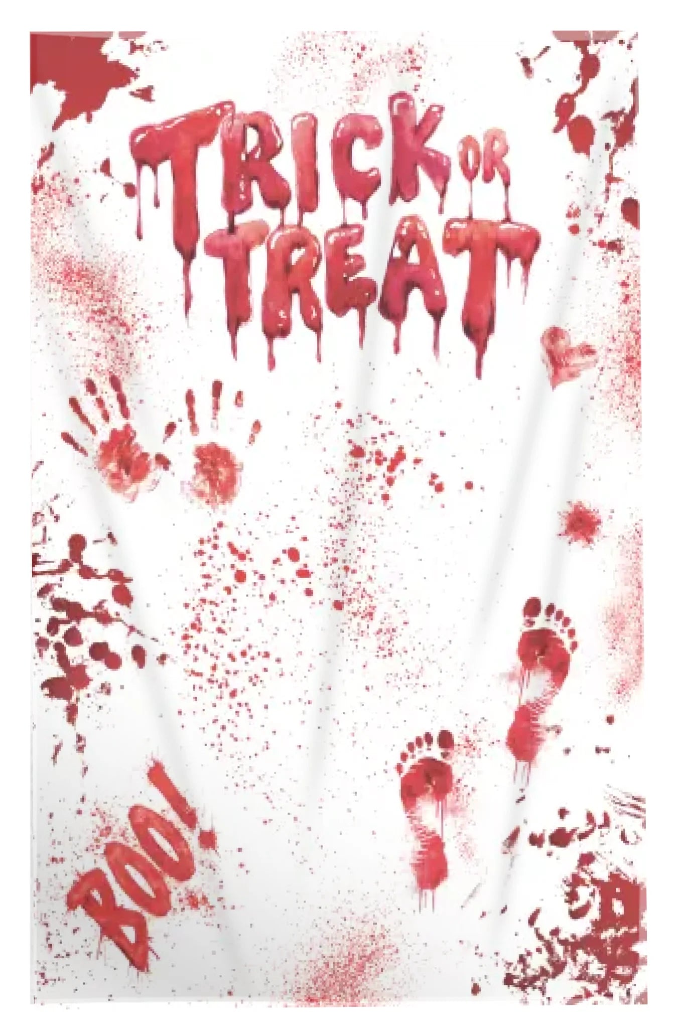 Trick or Treat halloweeni pléd véres mintával