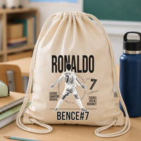 Személyre szabható ajándék focis tornazsák - Cristiano Ronaldo