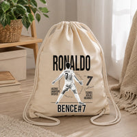 Személyre szabható ajándék focis tornazsák - Cristiano Ronaldo
