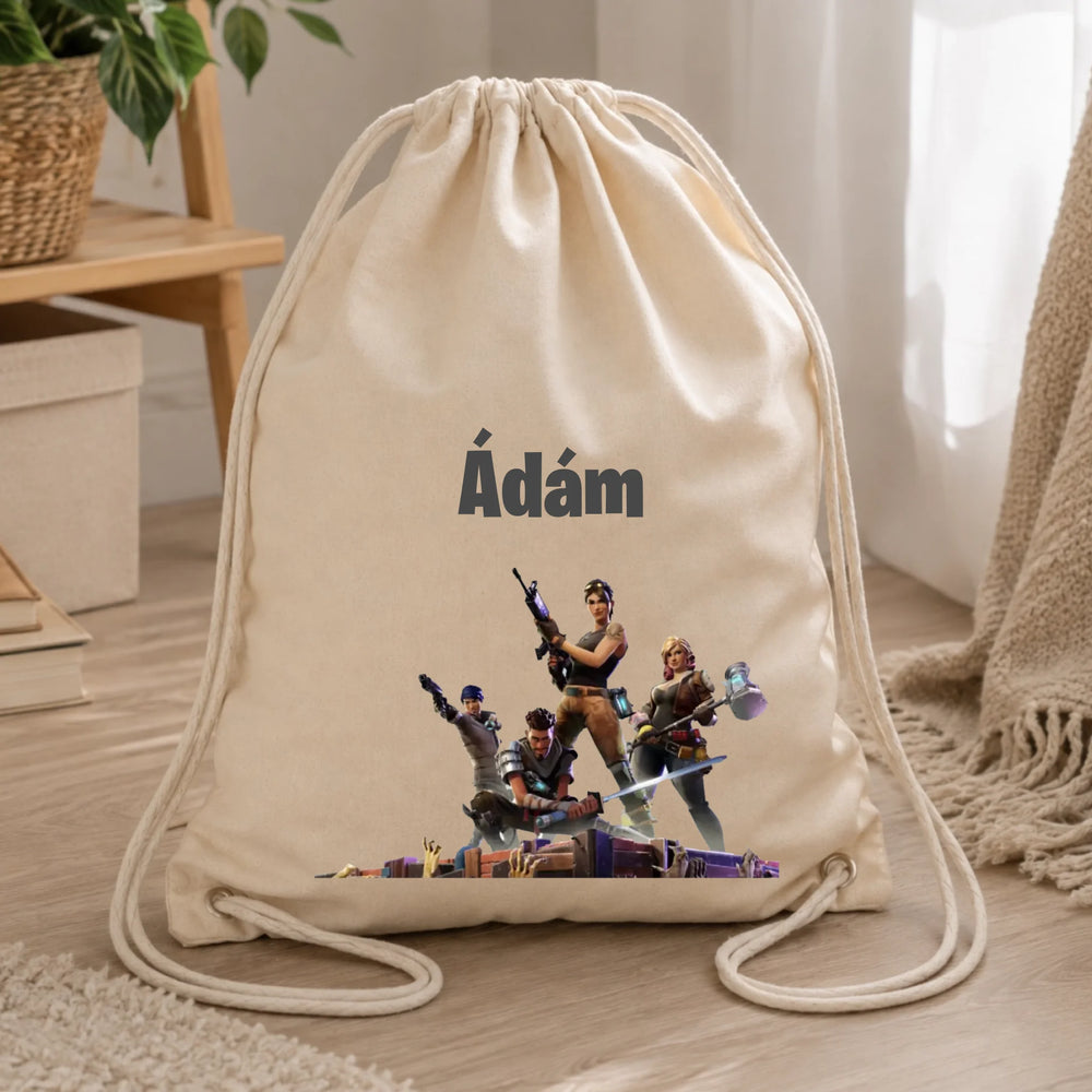 Egyedi neves Fortnite tornazsák
