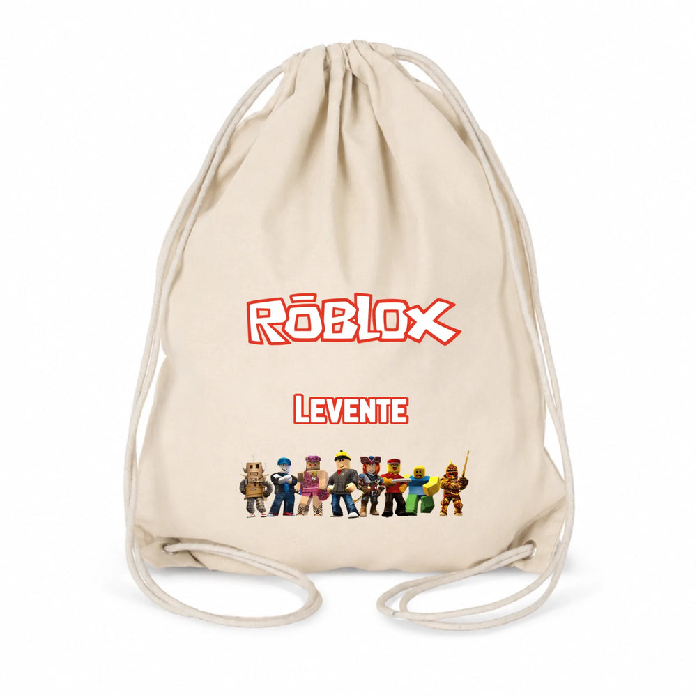 Szerkeszthető egyedi neves Roblox tornazsák