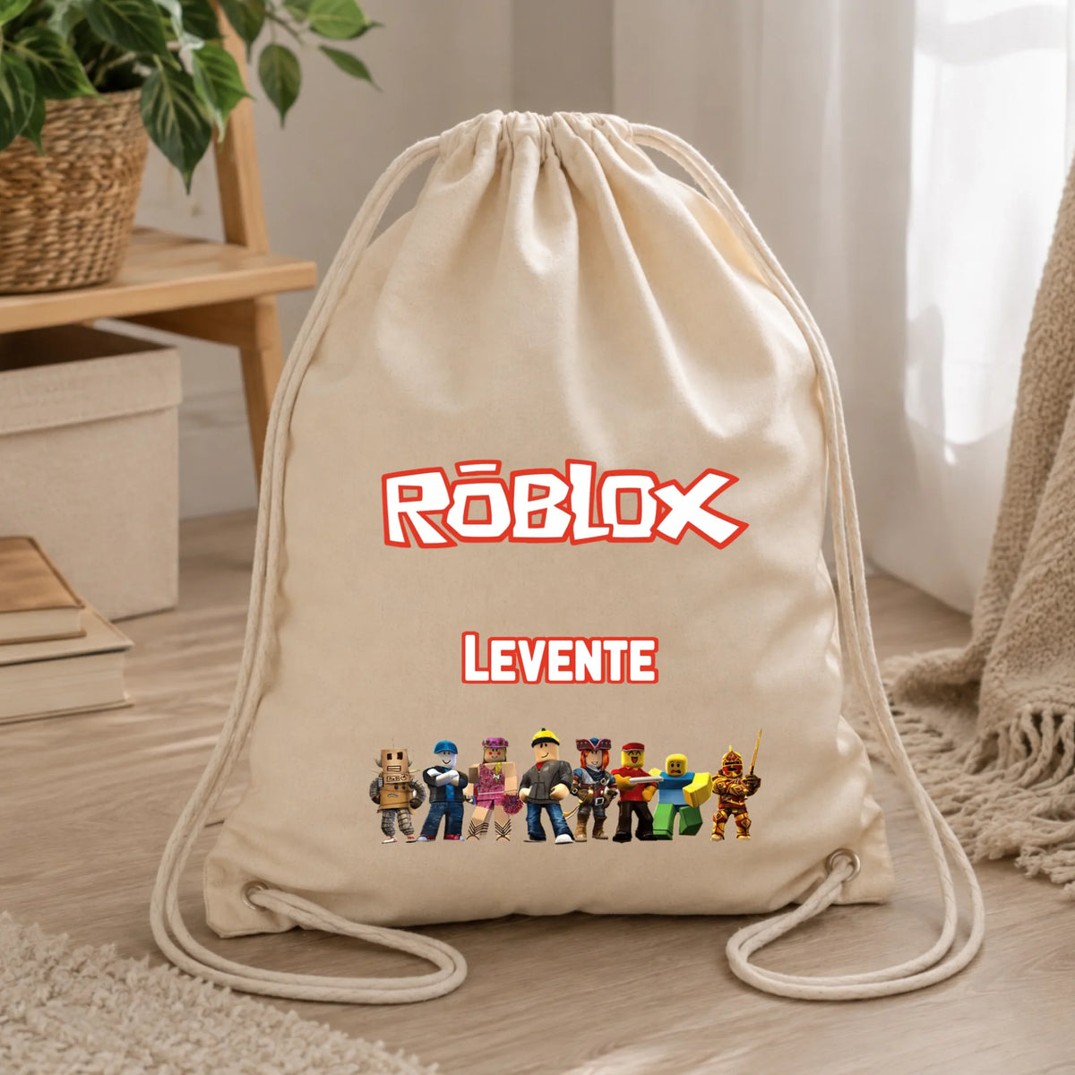 Szerkeszthető egyedi neves Roblox tornazsák