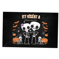 Személyre szabható őszi Halloweeni pléd - Skeleton Crew családi ajándék pároknak