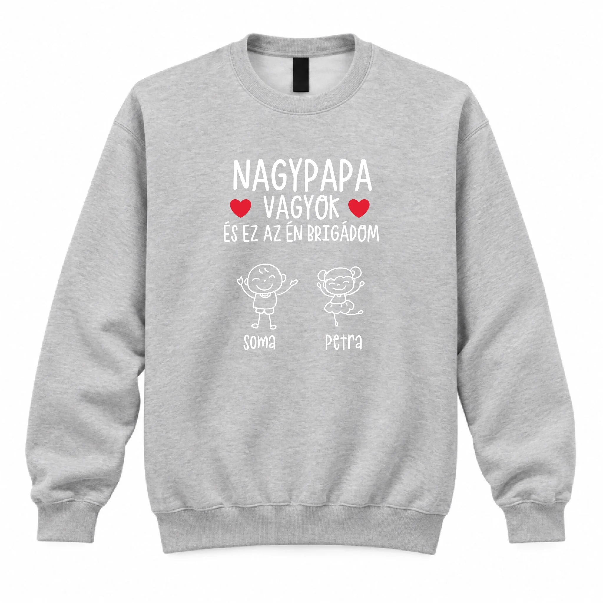 Nagypapa vagyok ez az én brigádom egyedi férfi pulcsi akár 6 unokával