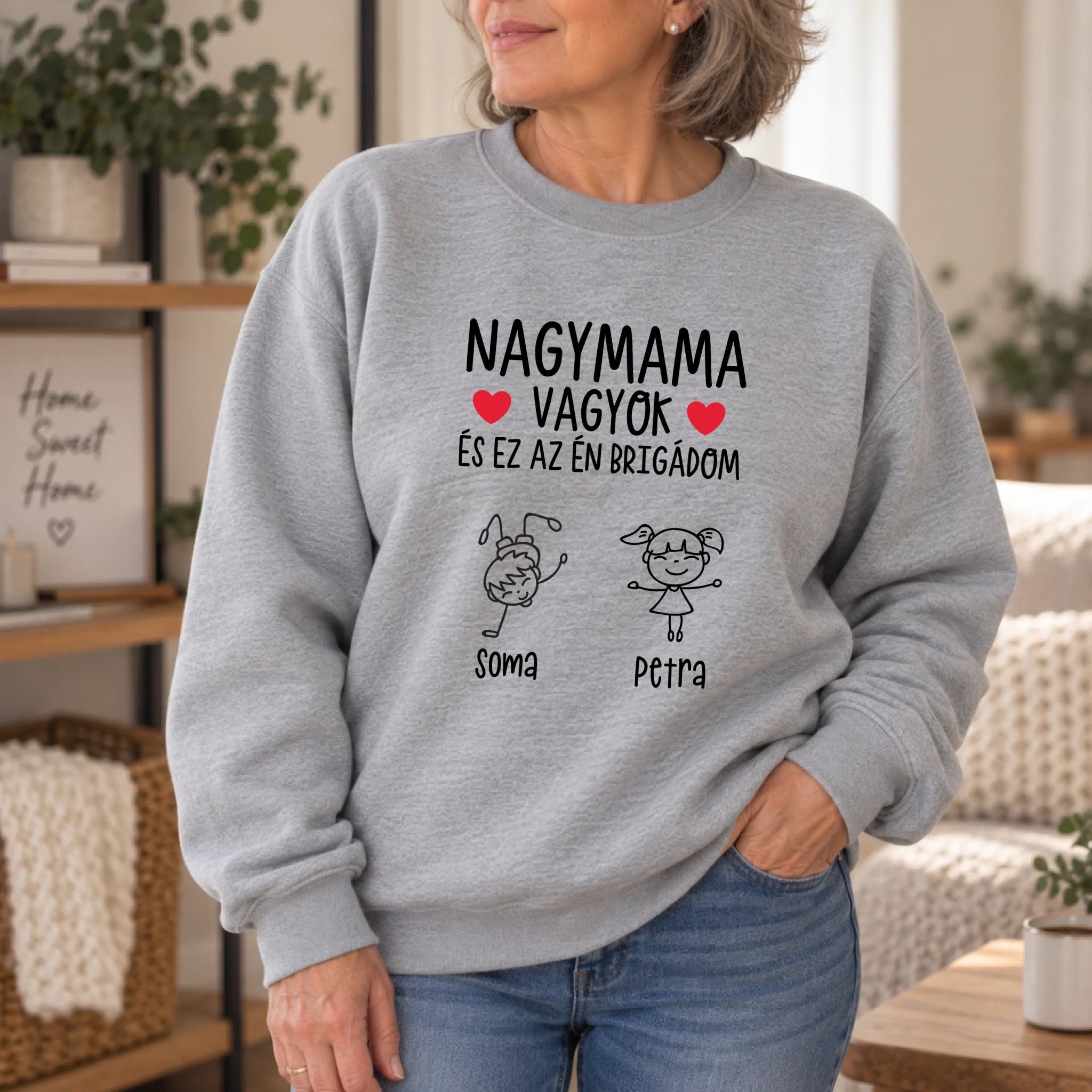 Nagymama vagyok ez az én brigádom egyedi női pulcsi akár 6 unokával