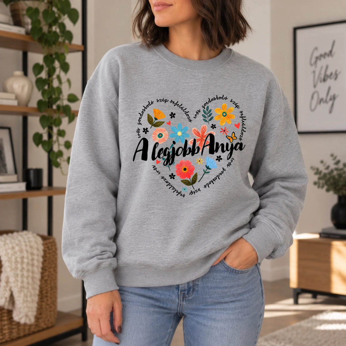 Ajándék Anyáknak - A legjobb Anya női pulcsi személyre szabható mintával