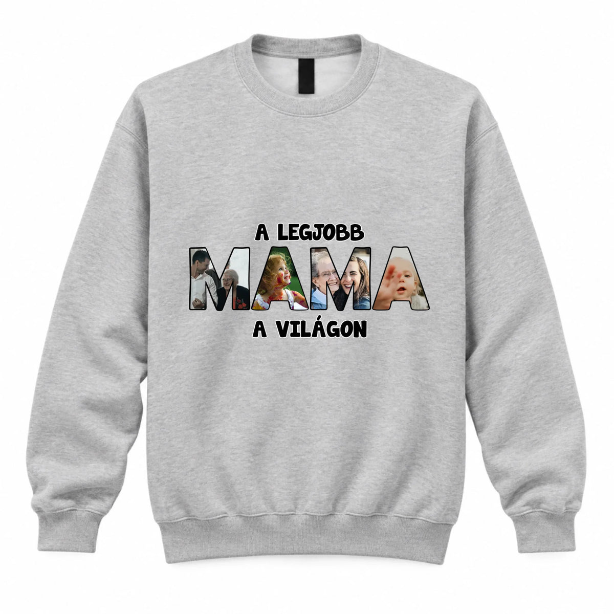 Ajándék Mamáknak - Egyedi fényképes pulóver a legjobb mama felirattal