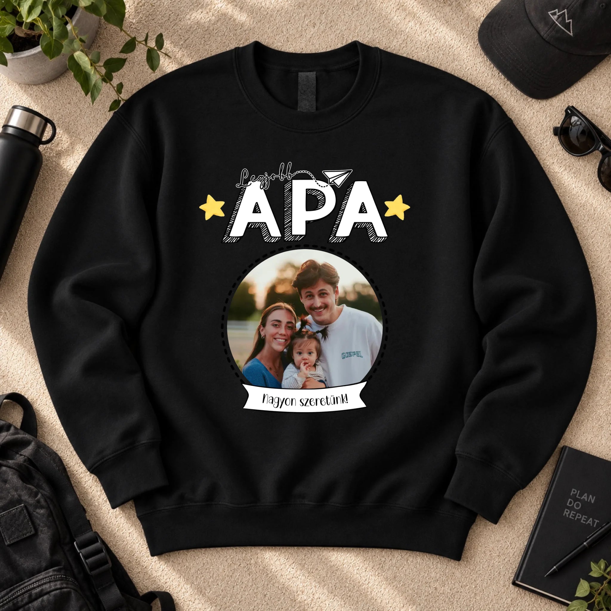 Ajándék Apáknak - Legjobb Apa fényképes pulóver