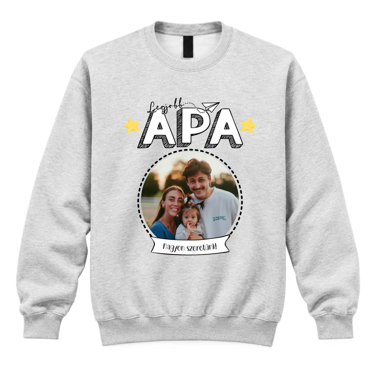 Ajándék Apáknak - Legjobb Apa fényképes pulóver