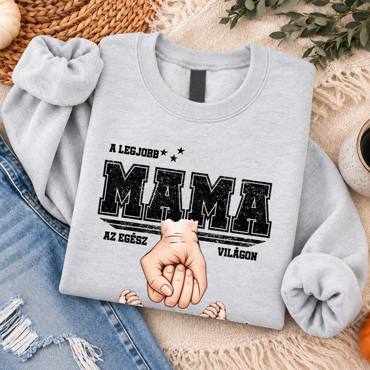 A legjobb mama egyedi női pulcsi akár 6 unokával